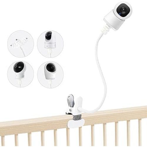 Baby Monitor Mount Holder Compatible with eufy Security Indoor Cam E30/C210/C220/E21/E220, Spaceview E110, Spaceview Pro E210, Spaceview S, T8417 /T8360/T8300, 16 inches Flexible Clip Mount