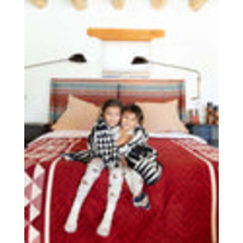 "Coast Salish Pattern" Baby Wool Blanket - Eighth Generation