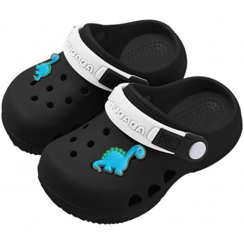 Kids Toddler Clogs Boys Girls Dinosaur Slip on Slides Sandals Summer Beach Pool Outdoor Water Shoes Shower Slippers Garden Clogs