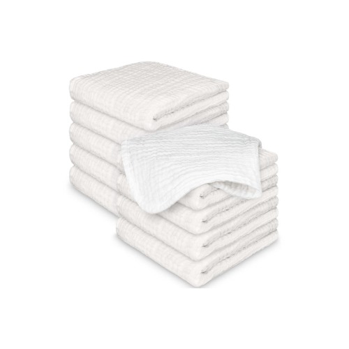 10-Pack Lyra Muslin Baby Washcloths