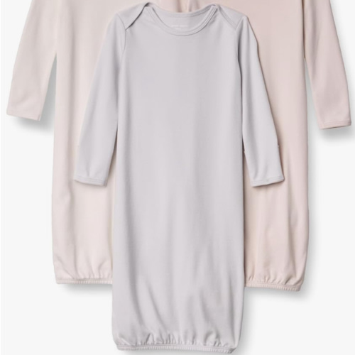 Amazon Essentials Unisex-Baby Long Sleeve Sleeper Cotton Gown