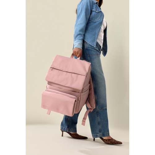 BÉIS ‘The Ultimate Diaper Backpack’ in Atlas Pink - Best Pink Diaper Bag Backpack