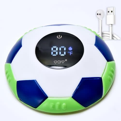 Baby Bath Thermometer - Digital Floating Water Thermometer with LED Display & Color Temperature Alerts, Rechargeable Bath Toy for Infant Bathtub Safety, Newborn Bath Essentials Gift