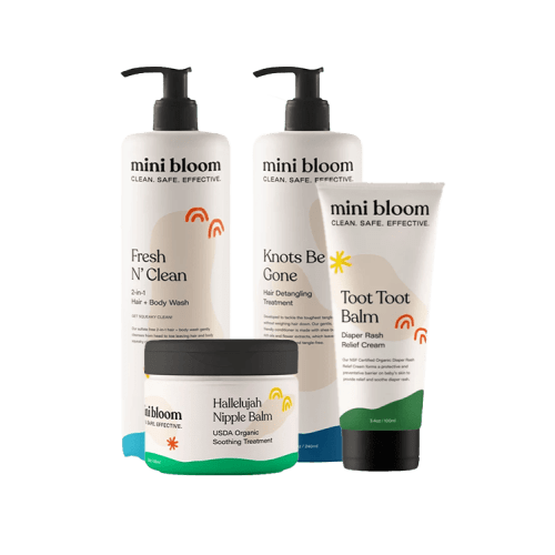 Organic baby wash set– mini bloom
