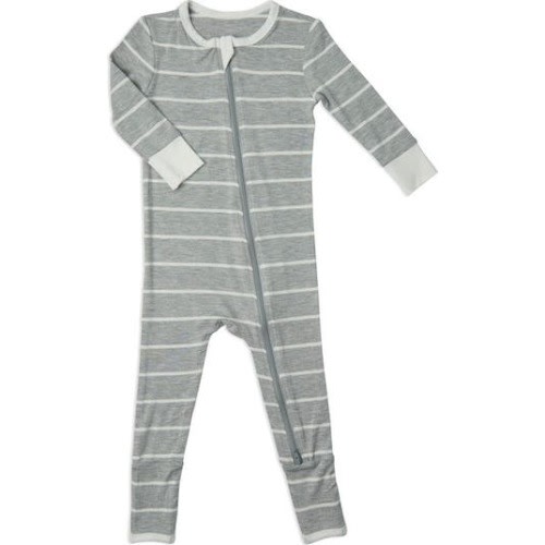 Convertible Romper Fitted Long Sleeve Pajama, 6-9M