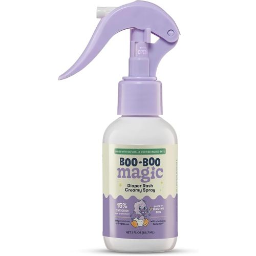 Diaper Rash Cream Spray, Zinc Oxide, Touch Free Baby Care