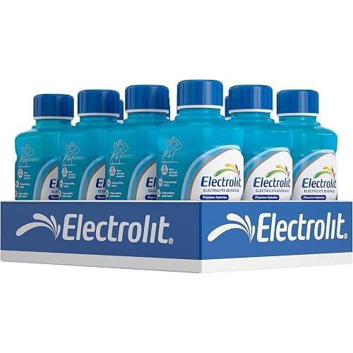 Electrolit, Electrolyte Beverage, Blue Raspberry, 21 Fl Oz (12 Pack)