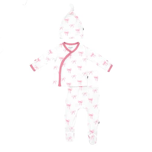 KYTE BABY Take Me Home Set With Cap For Babies, Cozy and Ultra Soft Rayon Made From Bamboo, Newborn Going Home Outfit