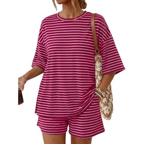 Trendy Queen Women's 2 Piece Summer Matching Set Lounge Wear with Pockets
