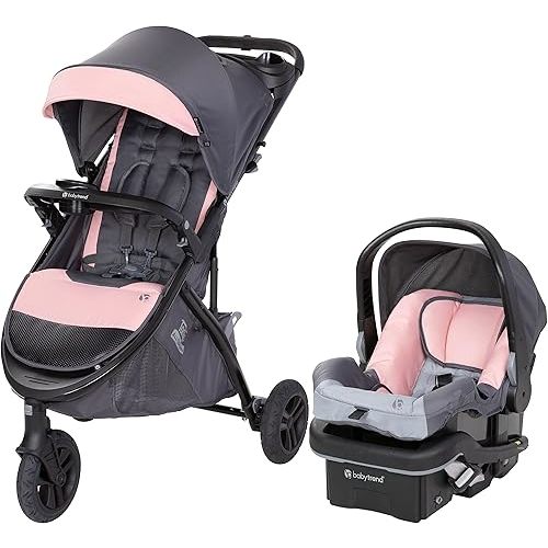 Baby Trend Tango™ 3 All-Terrain Stroller Travel System with EZ-Lift™ PLUS Infant Car Seat, Ultra Pink