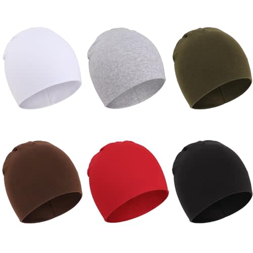 DRESHOW BQUBO 6 Pack Baby Hats for Boys Girls Unisex Baby Hat Soft Knit Cap Nursery Beanie for Newborn Infant Toddler Kid