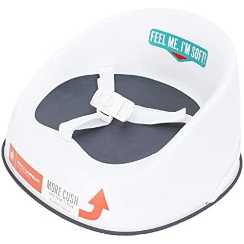 Prince Lionheart Baby Booster Squish Seat for Dining Table, Soft Seat with 3-Point Harness and Dual-Strap System for Toddler