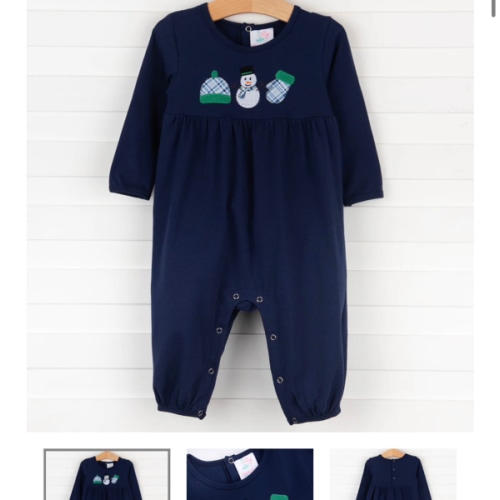 Bundle Up Romper, Blue – Stitchy Fish