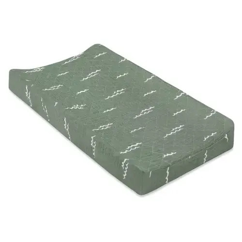 Babyletto Quilted Changing Pad Cover In GOTS Certified Organic Muslin Cotton | Modern Nursery™