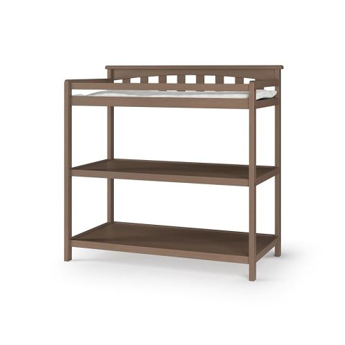 Child Craft Flat Top Changing Table with Pad, Dusty Heather