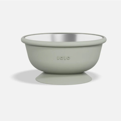 Stainless Suction Bowl - Oatmeal
