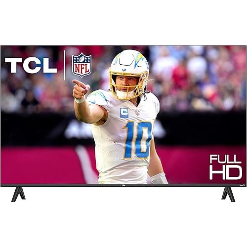 TCL 40-Inch Class S3 1080p LED Smart TV with Roku TV (40S350R, 2023 Model), Compatible with Alexa, Google Assistant, and Apple HomeKit Compatibility, Streaming FHD Television,Black