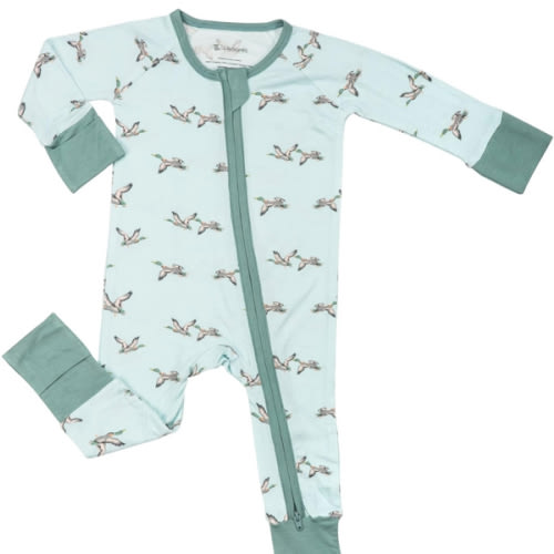 LollyBanks Baby Pajamas, 2-Way Zipper Romper, 95% Viscose Made from Bamboo and 5% Spandex, Baby Sleepers