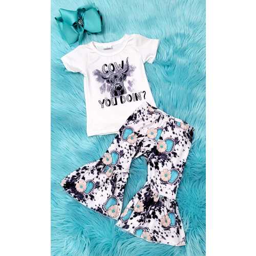 Cow You Doin Bell Bottom Set