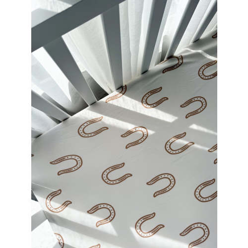 Cot Sheet | Western Horse Shoe – Little and Fern