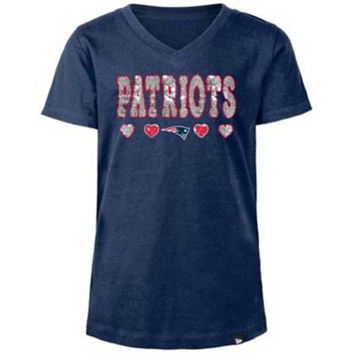 New Era Girls' New England Patriots Sequins Flip Navy T-Shirt | Dick's Sporting Goods