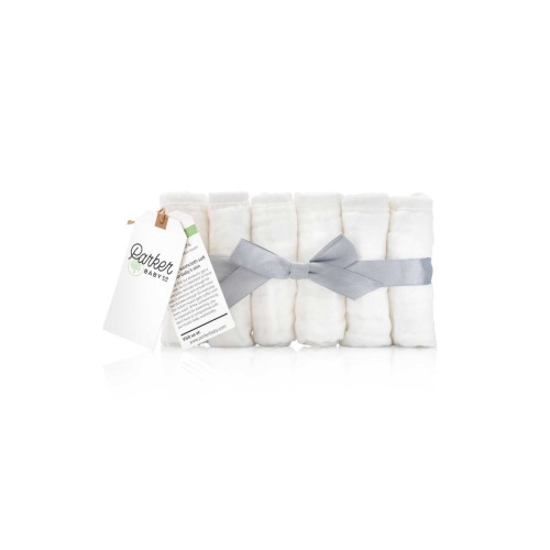 Muslin Cotton Baby Washcloths - 6 Pack