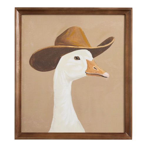 Silly Cowboy by Lady Hana Framed Canvas Wall Art