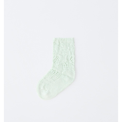 ZARA COTTON AND SILK OPENWORK MID-LENGTH SOCKS