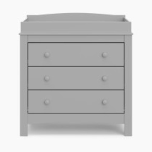 Graco Noah 3 Drawer Chest with Changing Topper - Pebble Gray