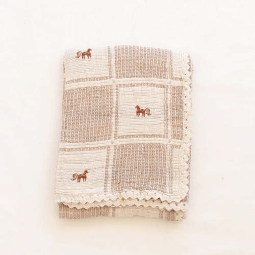New Grain Pony Patchwork Blanket