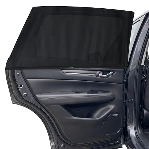 EcoNour Car Window Screen for Mazda CX-5 (2017-2026) 2 Pack | Breathable Mesh Camping Window Covers | 100% Protection from Bugs, Mosquito & UV | Baby Safe Privacy Blackout Net | Car Accessories