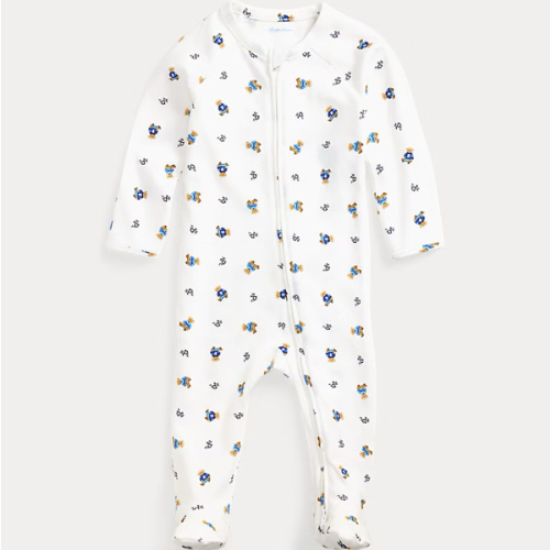 Polo Bear Cotton Interlock Coverall