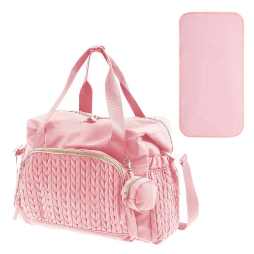 Diaper Bag Tote Sturdy Kids Diapers Bag Versatile Traveling Diaper Bags Portable Baby Bag with Pacifier Case Easy to Clean Mom Hospital Bag for Babies