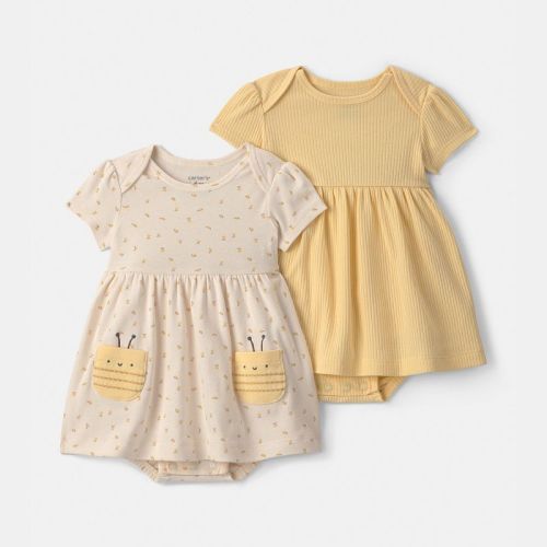 Baby Girl Carter's 2-Pack Bee Short Sleeve Dresses