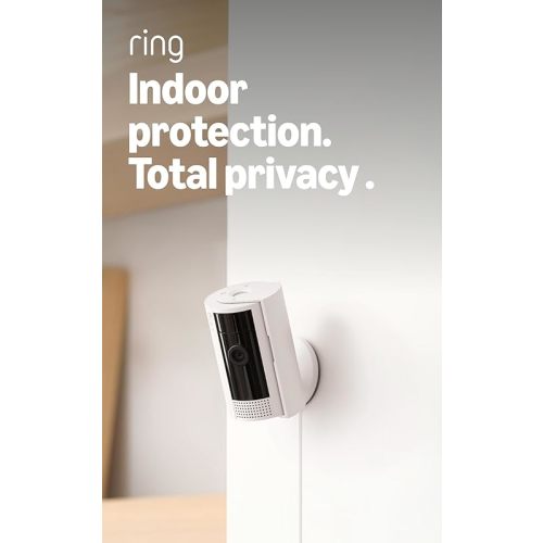 Ring Indoor Cam, Home or business security in 1080p HD video, White