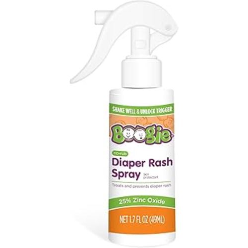 Amazon.com: Boogie Diaper Rash Cream Spray for Baby, Travel Friendly No-Rub Touch Free Application for Sensitive Skin, Over 200 Sprays per Bottle, 1.7 oz (Pack of 1) : Baby