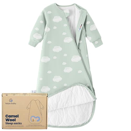 Unisex Sleeping Bag for Babies & Toddlers - 1.0 Tog Sleep Sack, 0-6Months, Newborn Sleep Sack, Wearable Blanket, One Piece Long Sleeves - Gifts for Baby