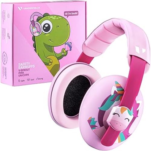Vanderfields - Hearing Protection Ear Muffs - Over 33 dB (2K Hz) Broad Noise Cancelling Sound Reduction - Baby and Toddlers