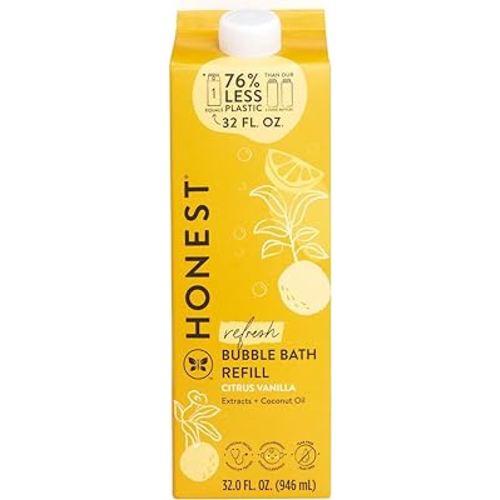 The Honest Company Foaming Bubble Bath Refill Vanilla Refresh 32 fl oz