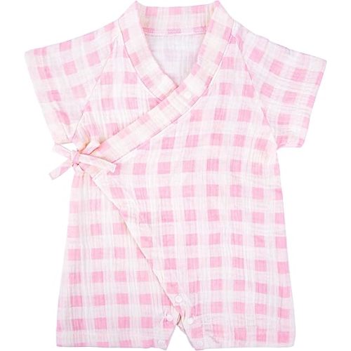 Kimono Robe Newborn Cotton Yarn Robe Baby Romper Infant Japanese Pajamas…