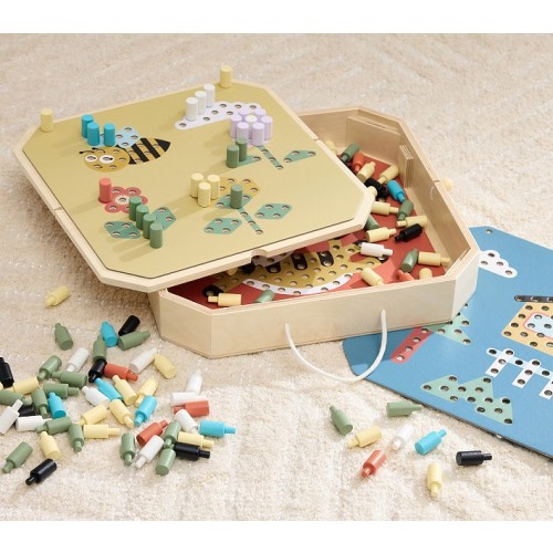 Peg Board Activity Kit With Cards