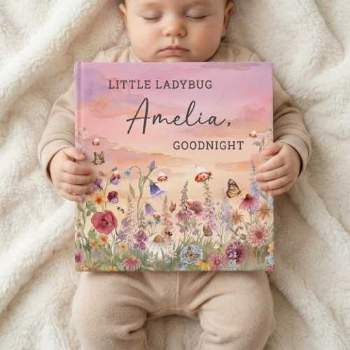 Personalized Ladybug Bedtime Book, Custom Little Bug Storybook With Name For Toddlers, Gift for Girl, Bedtime Keepsake