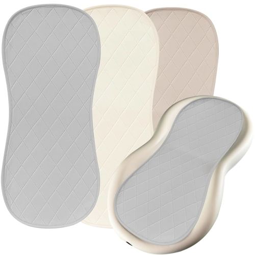 Changing Pad Liners 3 Pack – Waterproof, Soft, Absorbent, Non-Slip, Machine Washable, Reusable Baby Changing Pad Liners, Also Fits Peanut Shaped Changing Pads, Changing Table Pads