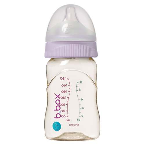 Baby Bottle 180ml – Peony | b.box AU