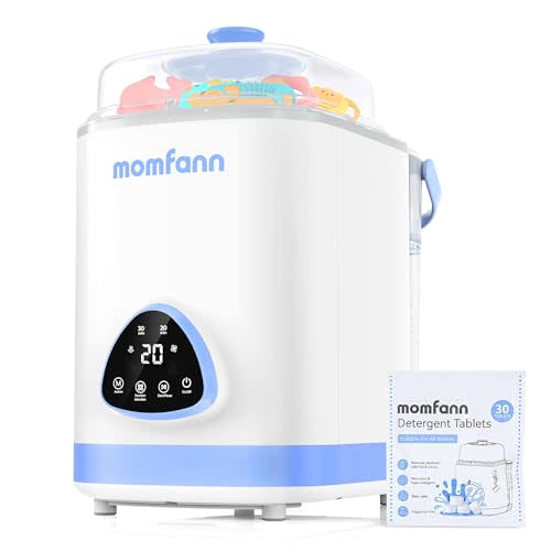 MOMFANN EasePure Pro Baby Bottle Washer, Upgraded 4-in-1 Bottle Washer and Sterilizer and Dryer, Deep Clean for Bottles, Pump Parts & Baby Essentials, Time-Saving Effortless Baby Care