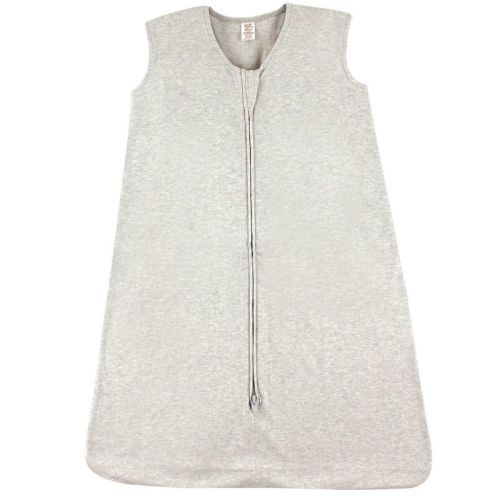 Touched by Nature Baby Organic Cotton Sleeveless Wearable Sleeping Bag, Sack, Blanket, Solid Heather Gray, 6-12M