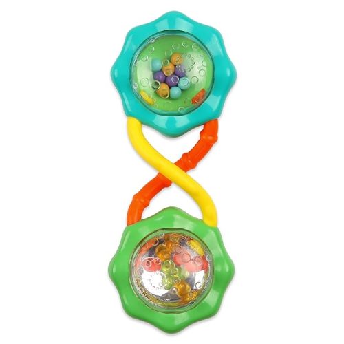 Bright Starts Soothers & Shakers 7pc Gift Set - BPA-Free Baby Rattles, Teethers and Stroller Toys, Unisex, Newborn+