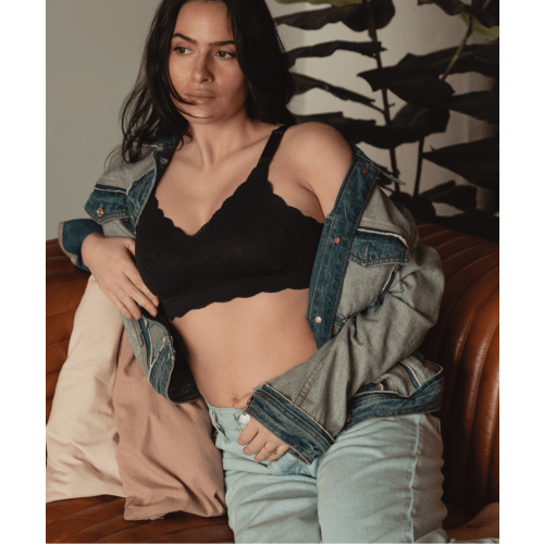 Ebony Lace Nursing Bra