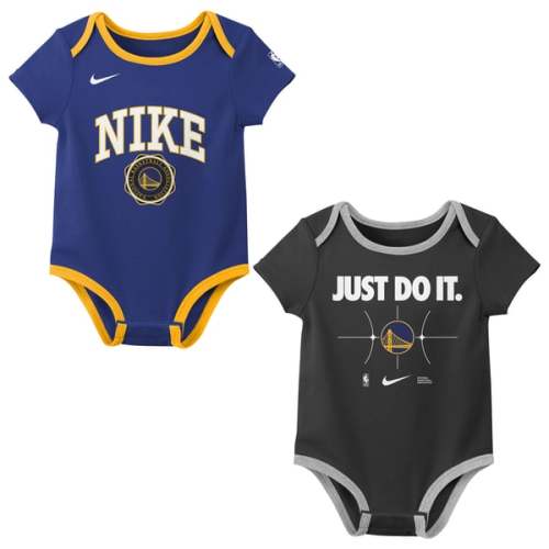 Golden State Warriors Nike Infant Just Do It Two-Pack Bodysuit Set - Royal/Black