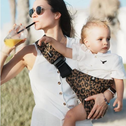 Porte-bébé MomSwing - Léopard Chic